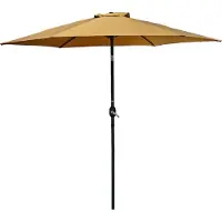 DCB Groupe Parasol à manivelle en aluminium et toile