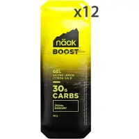 Naak Boost Energy Energy Gels Box Salted Lemonade 48g 12 Units Clair