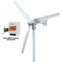 StarTech.com Éolienne - SM3-5000 - Puissance de 5 000 W - Système 24 V - Avec Super Control - 3 pales - Démarrage à partir de 2 m/s - Alliage d'aluminium - Blanc