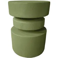 Rebecca Mobili Table basse Ereno 46 x 35 x 35 cm MGO Vert Moderne