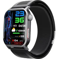 INF Montre connectée santé Pompe à air pression artérielle ECG SpO2 2.10 IPS 400mAh
