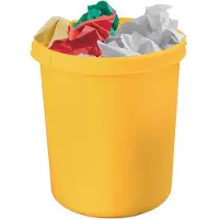 HAN Corbeille à papier, Poubelle, Jaune