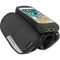 Wozinsky Bike Frame Bag + Detachable Phone Cover Up to 6.5 1.5L Black (Wbb7Bk)