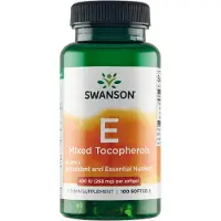 Swanson Health , E-400, Tocophérols Mixtes, 400 UI (268 mg), 100 Gélules Souples