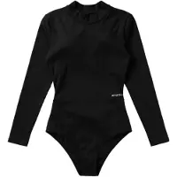 Mystic Sofi Open Back One Piece Woman Long Sleeve Shorty Noir S Femme