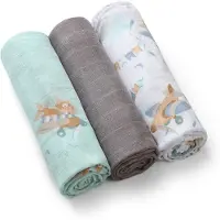Babyono Natural Bamboo Diapers Blue-Grey couches lavables 70x70 cm 3 pcs