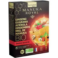 Santarome Manuka Royal – Énergie bio avec gingembre, guarana et acerola 20 pc(s) Ampoule(S)