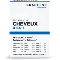 Granions Pro Keracys Cheveux 4 en 1 - 1 Mois - 90 comprimés 3x30 pc(s) Comprimé(S)