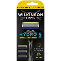 Wilkinson Sword Hydro5 Sensitive rasoir + têtes de rechange 4 pcs