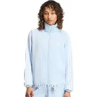 Adidas Originals Satin Lace Firebird Loose Full Zip Sweatshirt Bleu S Femme