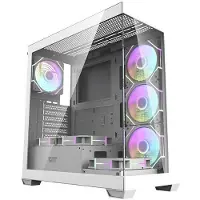 Darkflash Kompiuterio dklas DS900 (baltas) + 7 ARGB ventiliatoriai