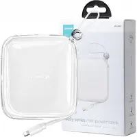 JOYROOM Powerbank 10000Mah Jelly Series 22.5W Avec Câble Lightning Intégré Blanc (Jr-L003)