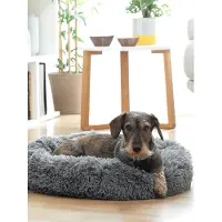 InnovaGoods Anti Stress Bepess 60 Cm Pet Bed Gris