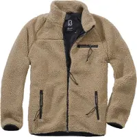 Brandit Veste en polaire camel / noir