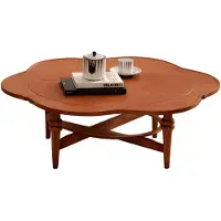 AEA Table basse de luxe marron, moderne et élégante pour le salon