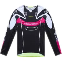 Troy Lee Designs Se Pro Salvo Long Sleeve Jersey Argenté 6-7 Years Enfants