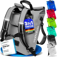 Nextcover 3in1 Pannier bag - sac à dos et sac à bandoulière étanche 25L - sans PVC