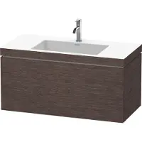 Duravit L-Cube c-bonded Ensemble suspendu, 1 tiroir, sans trop-plein, 1 trou pour robinet, 1000x500x480mm, LC6918O7272