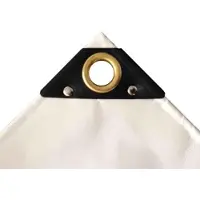 Boni-Shop® Bâche de protection, bâche PVC 650 g/m², 3 x 4m (12m²), bâche étanche, blanche