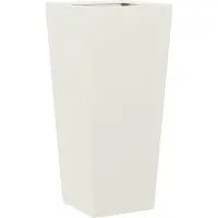 vidaXL Jardinière blanc 35x35x75 cm acier
