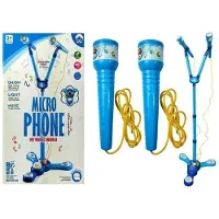 Lean Toys Microphone karaoké avec support