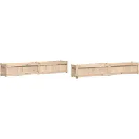 vidaXL Jardinières 2 pcs bois de pin massif