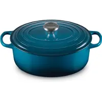 Le Creuset Casserole Le Creuset Signature Ovale Deep Teal 29 cm