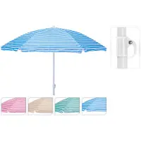 Pro Beach Parasol De Plage Rayé Protection Solaire Colorée Et Portable -