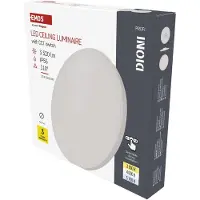 Emos Applique murale/plafonnier à LED DIONI - couleur de lumière réglable - 3520 lm - 32 W (au lieu de 200W ampoule) - intérieur et extérieur - rond, Ø 41 cm - blanc, ZM7152