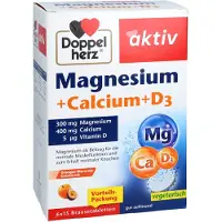 Queisser Pharma GmbH & Co. KG Doppelherz Magnésium+Calcium+D3 Comprimés effervescents 6X15 St