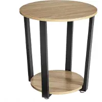 Leobert Table D'appoint - - Chêne Sonoma - 50 X 50 X 57 Cm