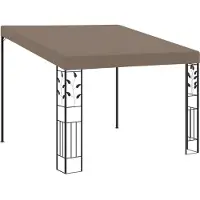 Syfax Belvédère mural 3x3x2,5 m Taupe