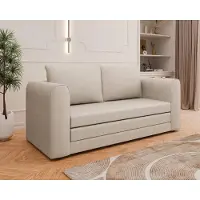 Panda Canapé-lit Arelis avec fonction lit - Beige