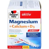 Doppelherz Magnésium + Calcium + D3 direct, 60 PEL