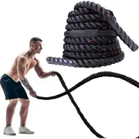 OEM Corde d'entraînement lourde de 38 mm, corde de fitness pour salle de sport, musculation, renforcement musculaire, longueur 9 m/12 m