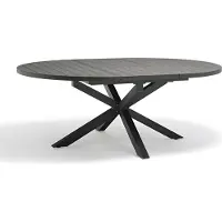 DCB Groupe Table de jardin 8 places en aluminium