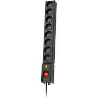 LESTAR Lx 810 8 Outlets With Switch Power Strip 3 M Noir One Size / EU Plug 220V