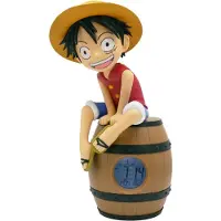 Teknofun One Piece - Luffy sur un tonneau - Réveil lumineux à LED - 11 pouces