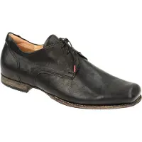 Think! Think GURU Chaussures hommes - Chaussures basses élégantes - Chaussures à lacets noir NEU
