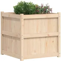 vidaXL Jardinière d'extérieur 70x70x70 cm bois de pin massif