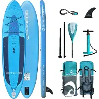 Spinera Lets Paddle 10.4 Hdds Inflatable Paddle Surf Set Bleu 315 cm / 80 cm