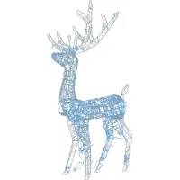 vidaXL Rennes à LED 2 pcs. Acrylique 120 cm Blanc froid