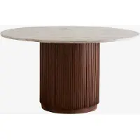 Nordal Table de salle à manger Erie marron