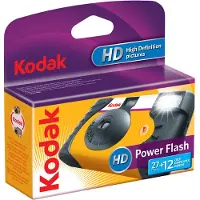 Kodak Power Flash 27+12 Disposable Camera Jaune,Noir