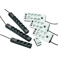 Eaton Protection Strip 4 DIN 4-fach Steckdosenleiste mit Überspannungsschutz schwarz