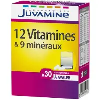 Juvamine 12 Vitamines Et 9 30 Comprimes A Avaler Mineraux