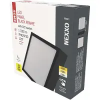 Emos Luminaire à LED NEXXO noir, 17 x 17 cm, 12,5 W, blanc chaud/neutre, ZM6333