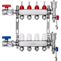 Vevor Collecteur de Chauffage Radiant 4 Branches