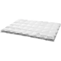 HANSKRUCHEN GmbH HANSKRUCHEN couette en duvet 155x200 cm extra légère 100% duvet lavable pour personnes allergiques respirante à caissons blanche
