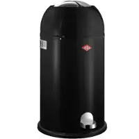 Wesco Poubelle à pédale 184631-62 KICKMASTER en NOIR de 33 litres / Collecteur de déchets / Poubelle